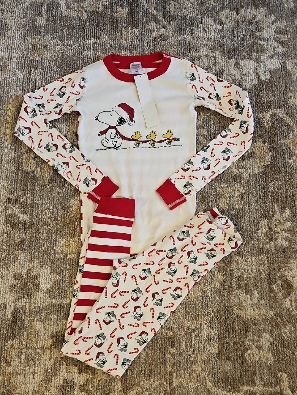 Hanna Handersson Peanuts Red and White Crewneck Tee